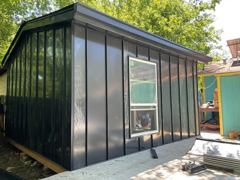 Black standing seam metal wall panels for Roof Inspection in South San Gabriel